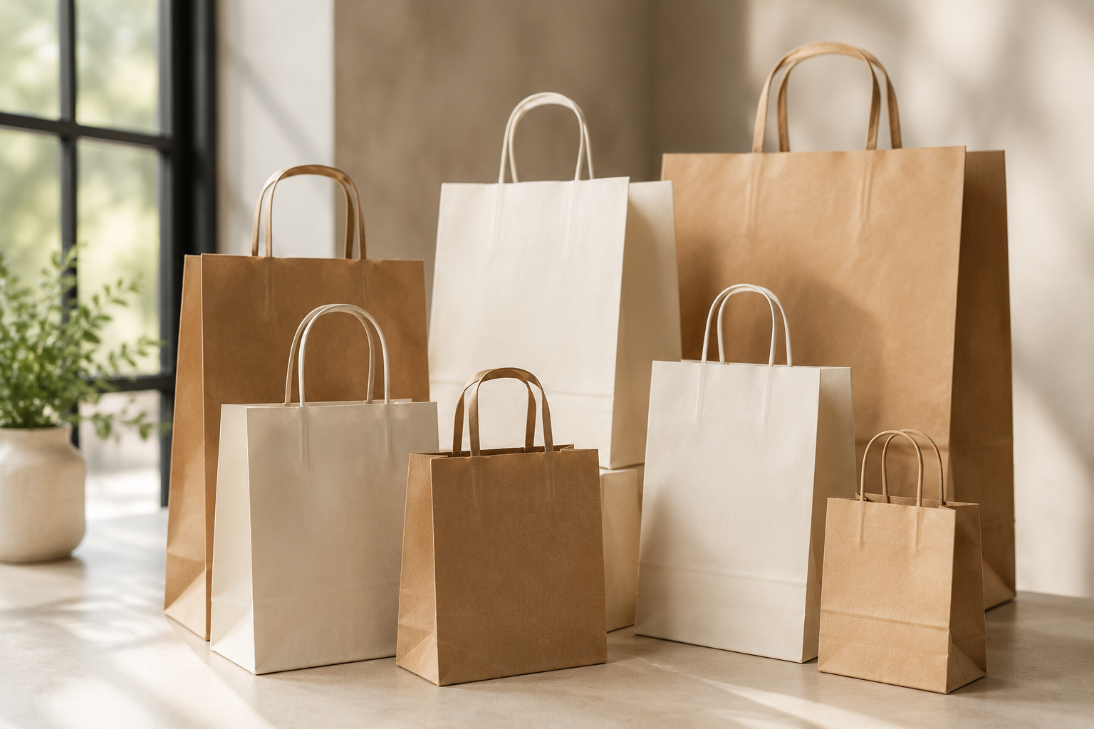 Koleksi paper bag Papaprint siap pakai