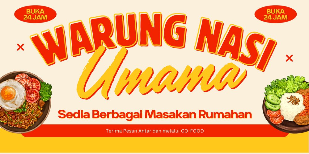 Desain spanduk warung nasi