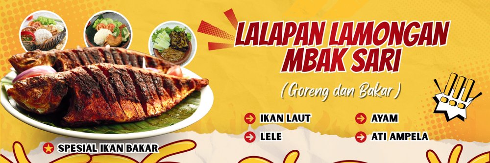 Desain spanduk lalapan